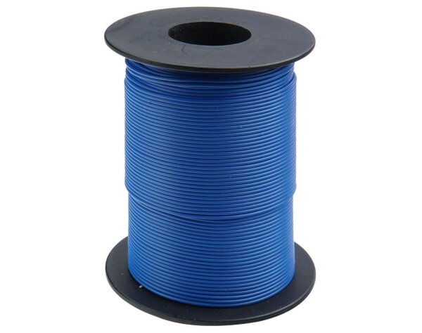 Kupferschaltlitze 0,25 mm² / 25m auf Spule blau