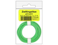 Zwillingslitze 0,14 mm² / 5 m grün-grün in SB