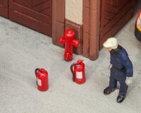 Faller 180950 6 Feuerlöscher und 2 Hydranten Epoche III
